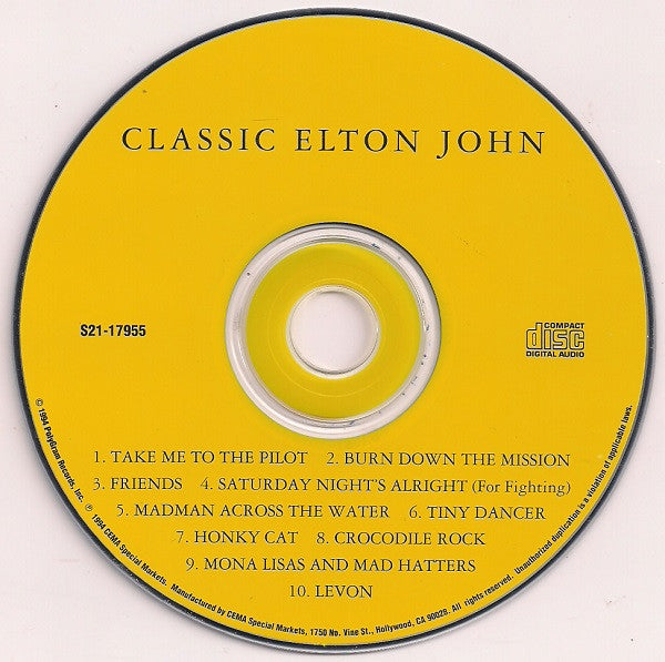 Elton John : Classic Elton John (CD, Comp)