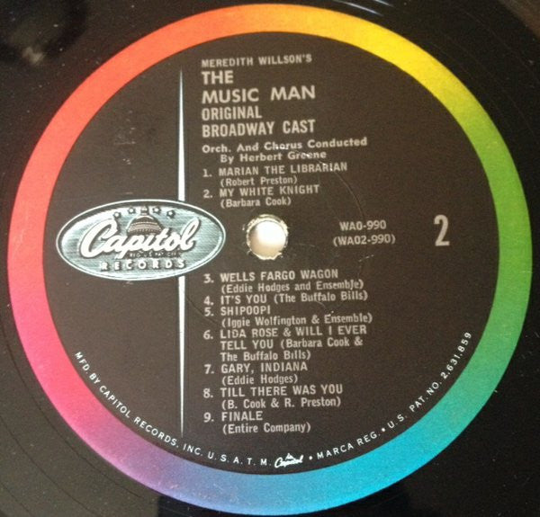 Meredith Willson : The Music Man - Original Broadway Cast (LP, Album, Mono, RE, Gat)