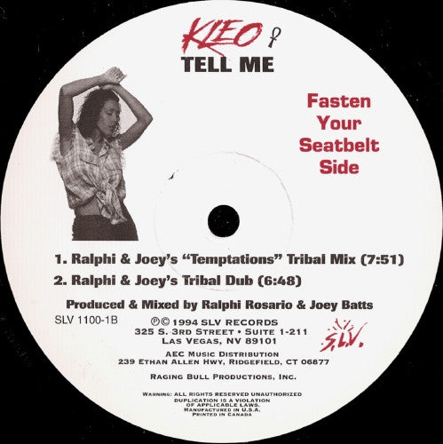 Kleo : Tell  Me (12", Promo)