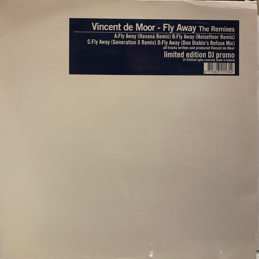 Vincent De Moor : Fly Away (The Remixes) (2x12", Ltd, Promo)