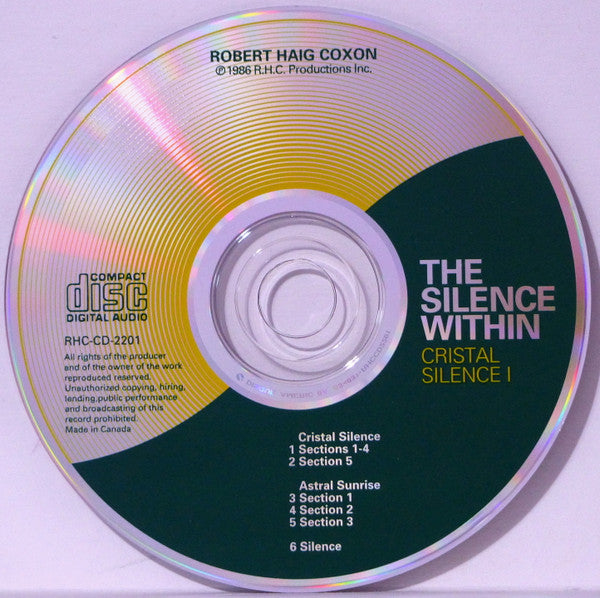 Robert Haig Coxon : The Silence Within - Cristal Silence I (CD, Album, RE)