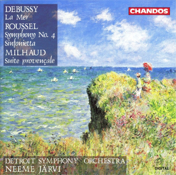 Debussy* / Roussel* / Milhaud* - Detroit Symphony Orchestra, Neeme Järvi : La Mer / Symphony No. 4 / Sinfonietta / Suite Provençale (CD, Album)