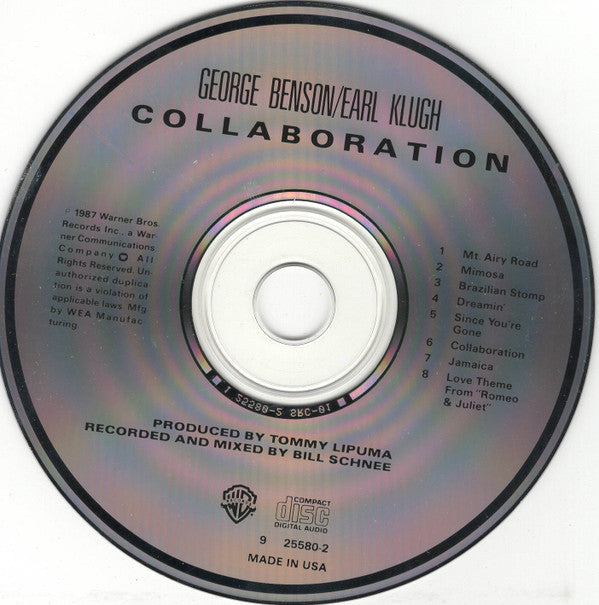 George Benson / Earl Klugh : Collaboration (CD, Album)