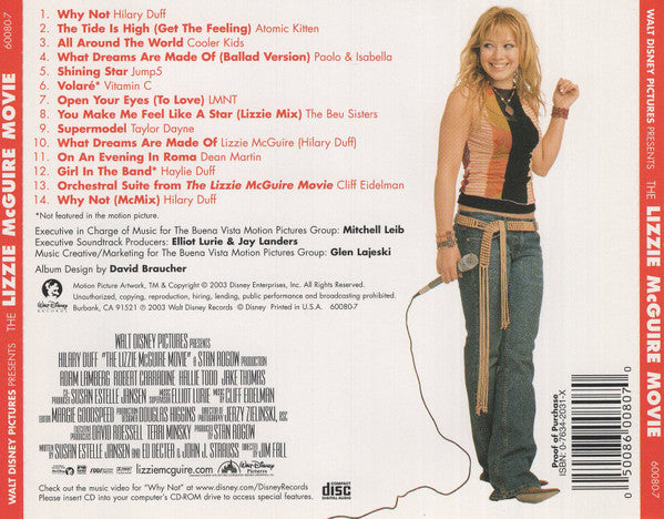 Buy Various : The Lizzie McGuire Movie (CD, Comp) Online for a