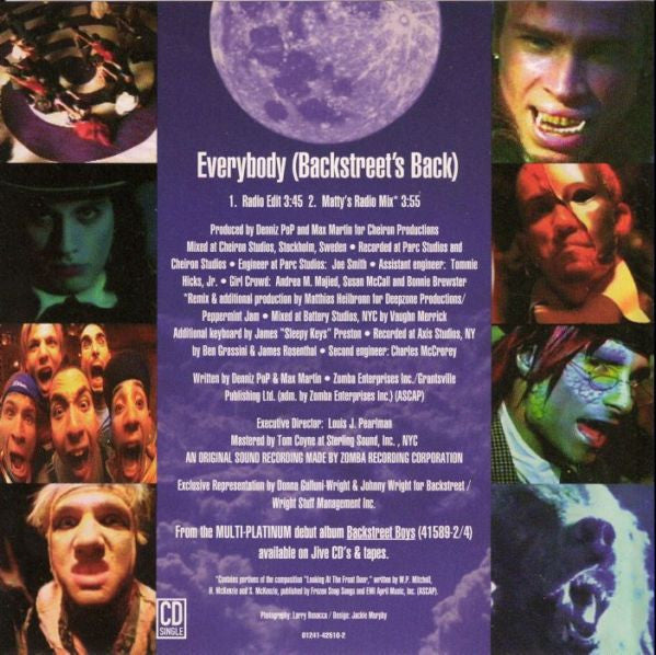 Backstreet Boys : Everybody (Backstreet's Back) (CD, Single, Enh)