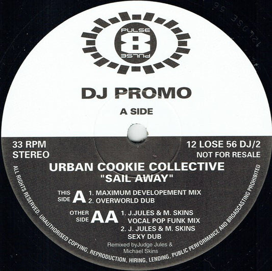Urban Cookie Collective : Sail Away (12", Promo)