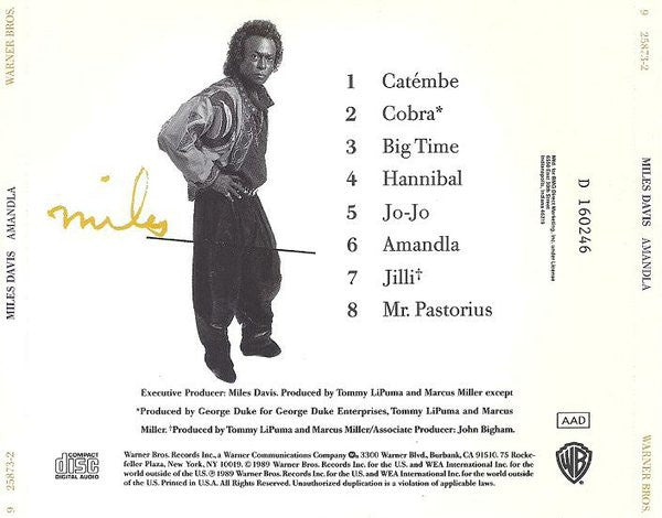 Miles Davis : Amandla (CD, Album, Club)