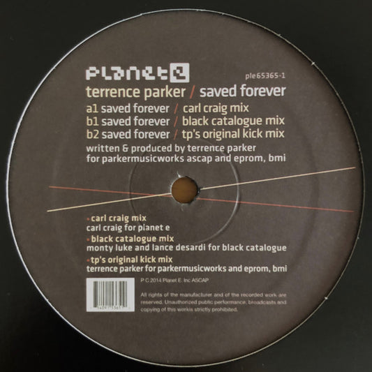 Terrence Parker : Saved Forever (12")