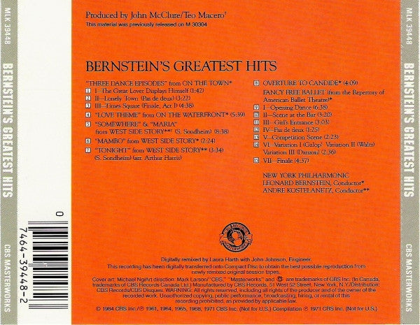 Bernstein* : Greatest Hits (CD, Comp)