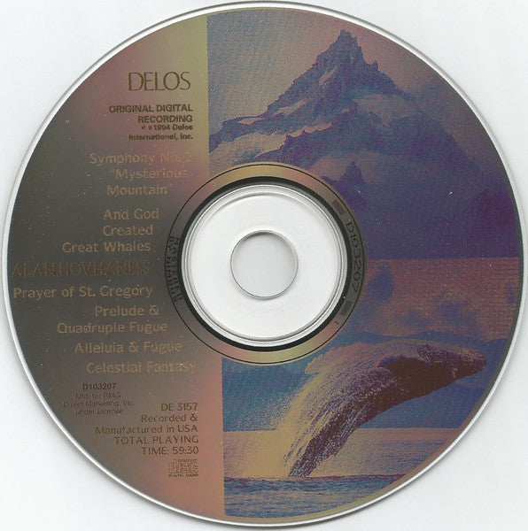 Alan Hovhaness, Seattle Symphony*, Gerard Schwarz : Mysterious Mountain / And God Created Great Whales (CD, Club)