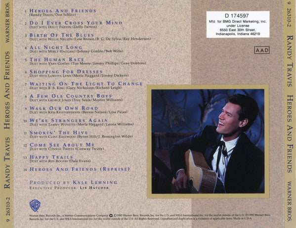 Randy Travis : Heroes And Friends (Duets) (CD, Album, Club)
