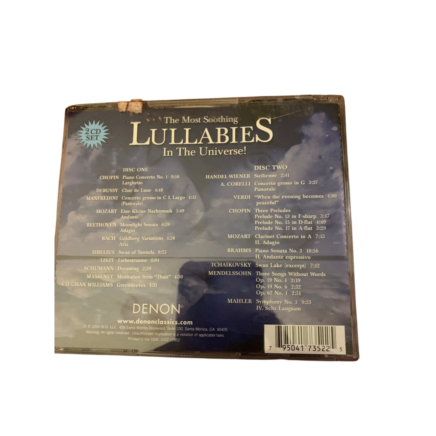 Most Soothing Lullabies in the Universe by Various (CD, 2004)