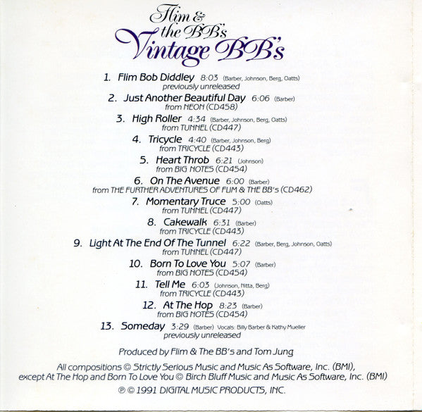 Flim & The BB's : Vintage BB's (CD, Comp)