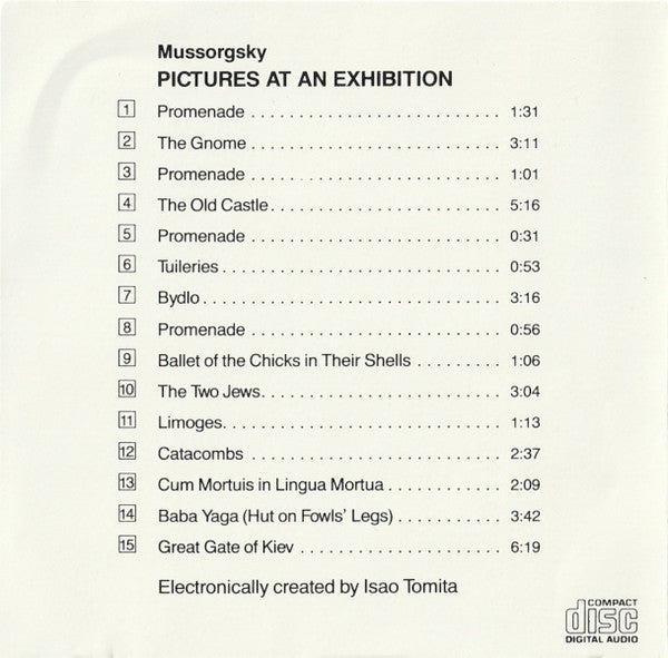 Tomita : Pictures At An Exhibition (CD, Album, RE)