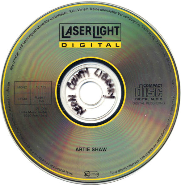 Artie Shaw : Artie Shaw (CD, Comp, Mono)