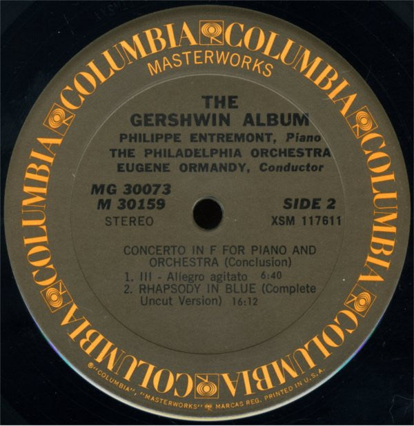 George Gershwin - Eugene Ormandy · The Philadelphia Orchestra, Philippe Entremont : The Gershwin Album (2xLP, Album)
