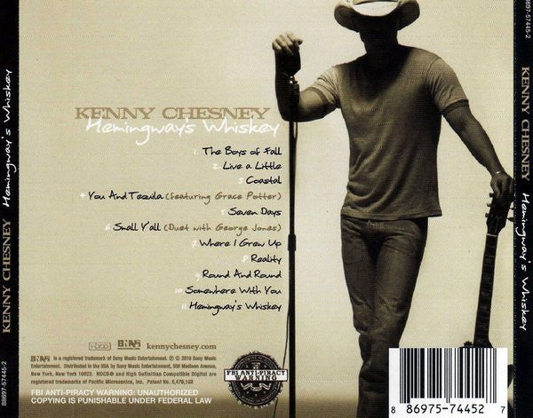 Kenny Chesney : Hemingway's Whiskey (HDCD, Album)