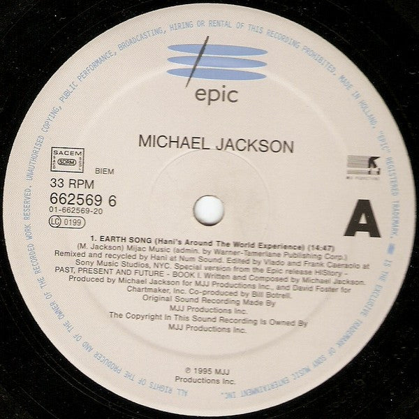 Michael Jackson : Earth Song (12", Single)