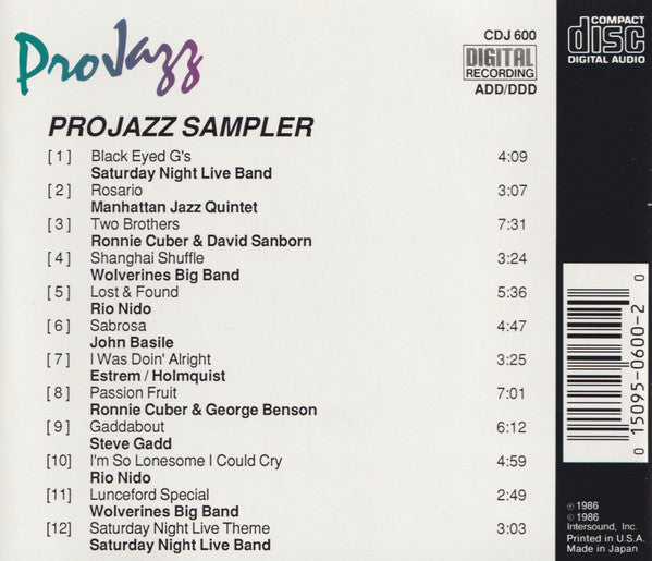 Various : Jazz...The Digital Age (CD, Smplr)
