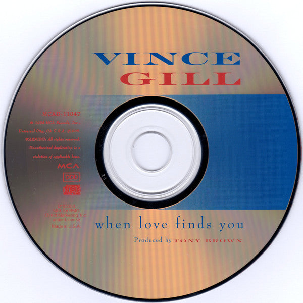 Vince Gill : When Love Finds You (CD, Album, Club)