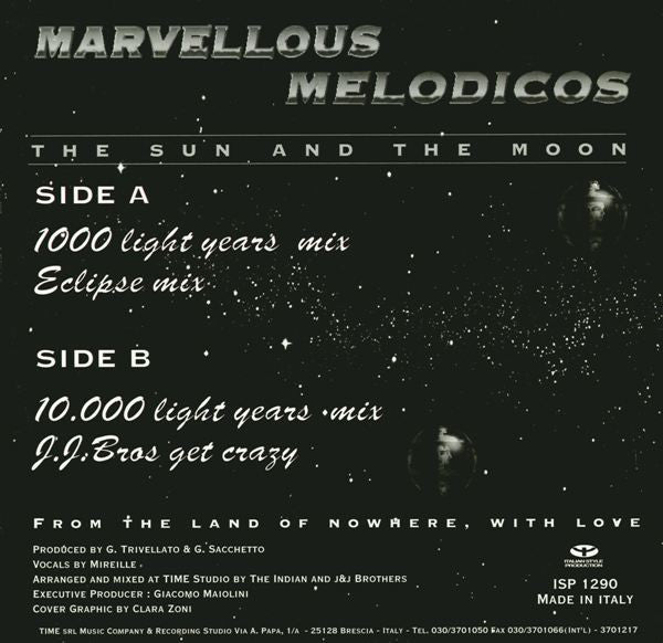 Marvellous Melodicos : The Sun And The Moon (12")