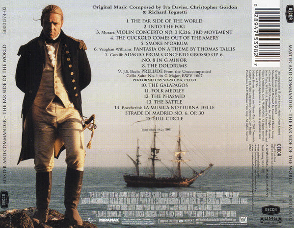 Iva Davies, Christopher Gordon & Richard Tognetti : Master And Commander - The Far Side Of The World (Music From The Motion Picture) (HDCD, Album, Comp)