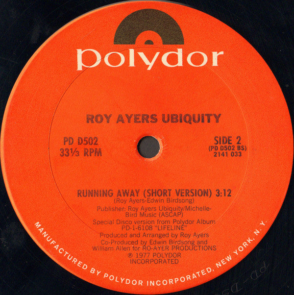 Roy Ayers Ubiquity : Running Away (12", Single)