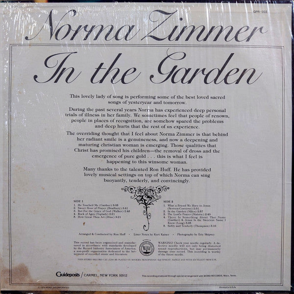 Norma Zimmer : In The Garden (LP, Album)