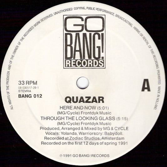 Quazar : The Spring EP (12", EP)