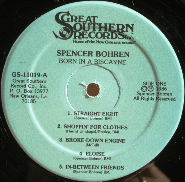 Spencer Bohren : Born In A Biscayne (LP, Album)