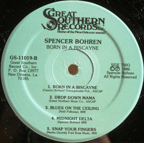 Spencer Bohren : Born In A Biscayne (LP, Album)