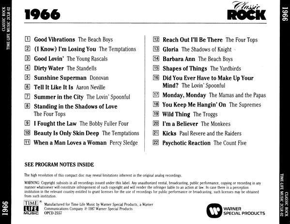 Various : Classic Rock 1966 (CD, Comp, RE)