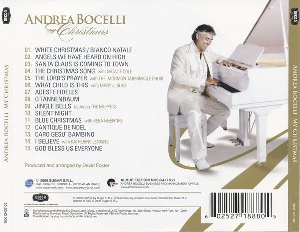 Andrea Bocelli : My Christmas (CD, Album)