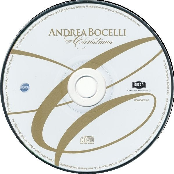 Andrea Bocelli : My Christmas (CD, Album)