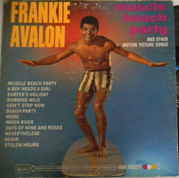 Frankie Avalon : Muscle Beach Party And Other Motion Picture Songs (LP, Album, Mono)