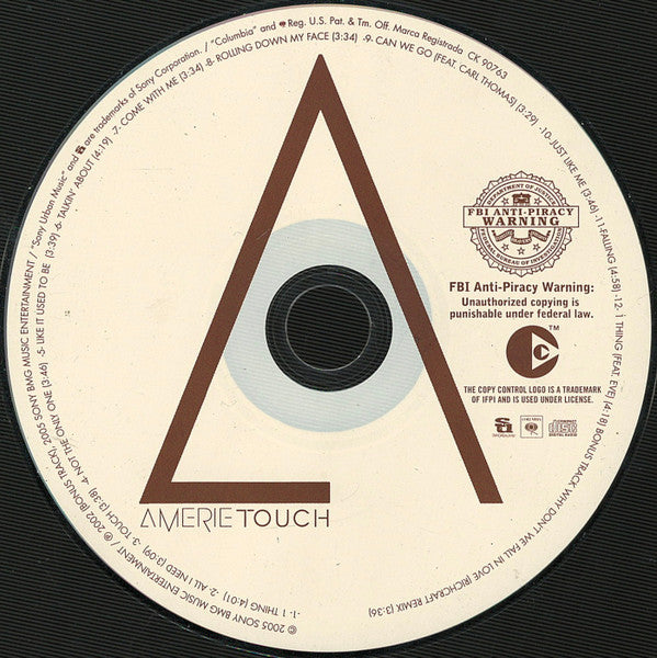 Amerie : Touch (CD, Album, Copy Prot., Enh)