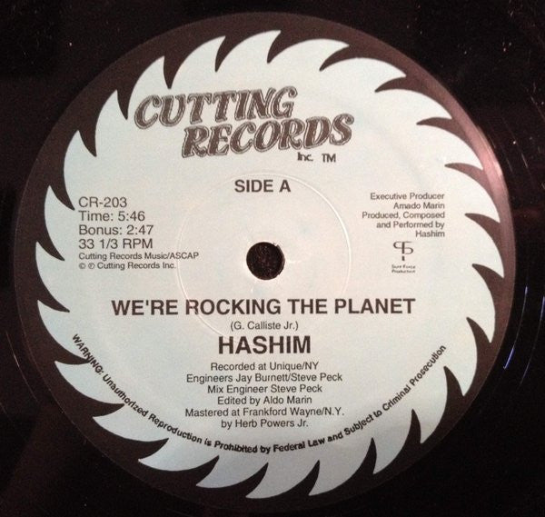 Hashim : We're Rocking The Planet (12")