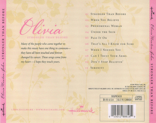 Olivia* : Stronger Than Before (CD, Album)