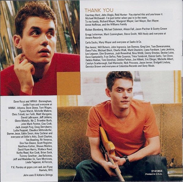 John Mayer : Room For Squares (CD, Album, Club, RE)