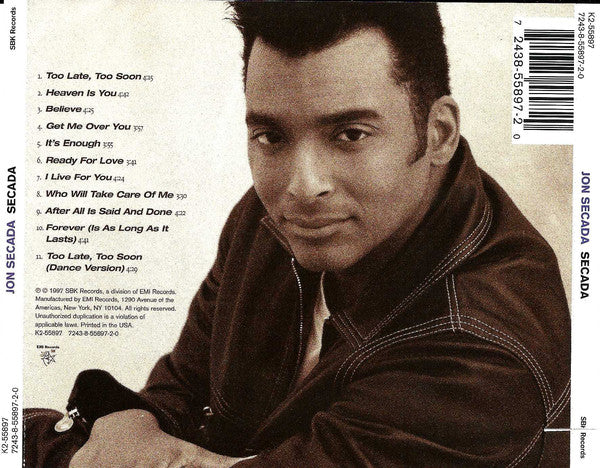 Jon Secada : Secada (CD, Album)