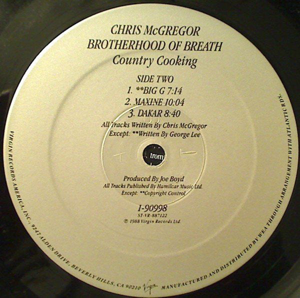 Chris McGregor's Brotherhood Of Breath : Country Cooking (LP, Album)