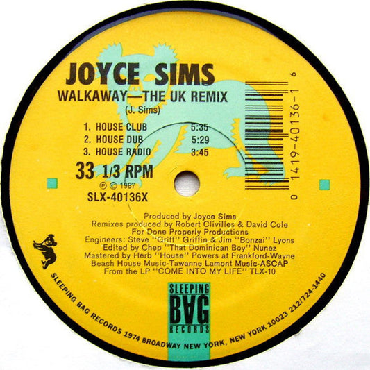 Joyce Sims - Walkaway - The UK Remix (12")