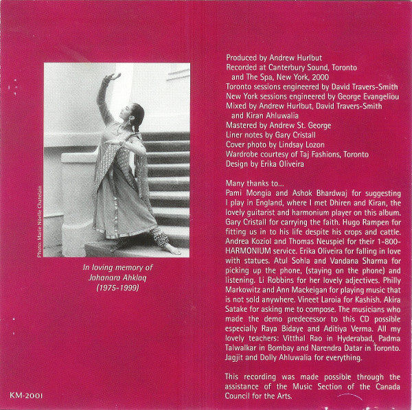 Kiran Ahluwalia : Kashish Attraction (Ghazals And Punjabi Folk Songs) (CD, Album)