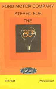 Various ‎– Ford Motor Company Presents Stereo For The '80s [Cassette]