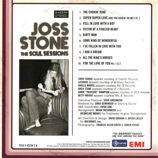 Joss Stone : The Soul Sessions (CD, Album)