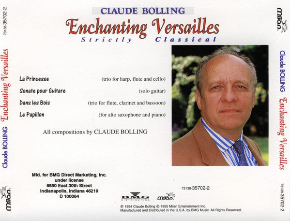 Claude Bolling : Enchanting Versailles: Strictly Classical (CD, Album, Club, BMG)