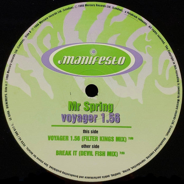 Mr Spring* : Voyager 1.56 (12")