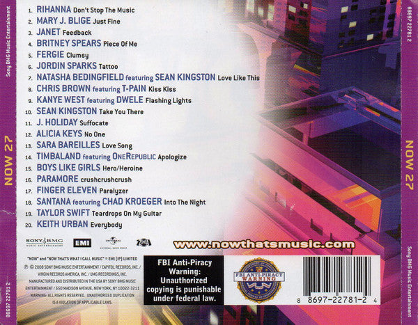 Various : Now That's What I Call Music! 27 (CD, Comp)
