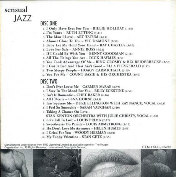 Various : Sensual Jazz (2xCD, Comp)