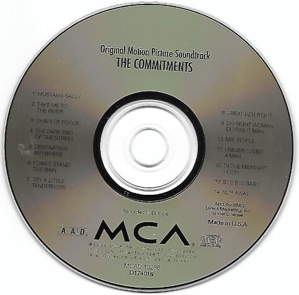 The Commitments : The Commitments (Original Motion Picture Soundtrack) (CD, Album, Club)